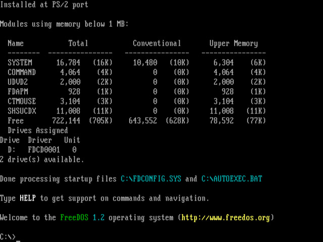 The FreeDOS Projectのトップページより