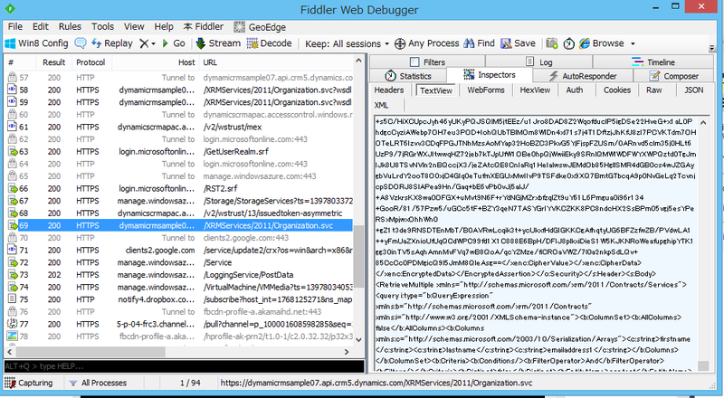 Fiddlerで通信を解析する