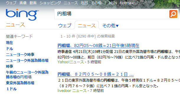図3　Bing ニュース