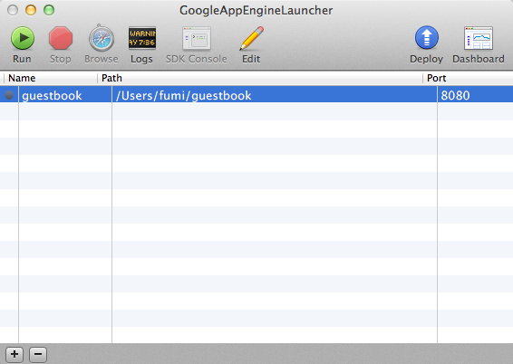 Google App Engine Launcher