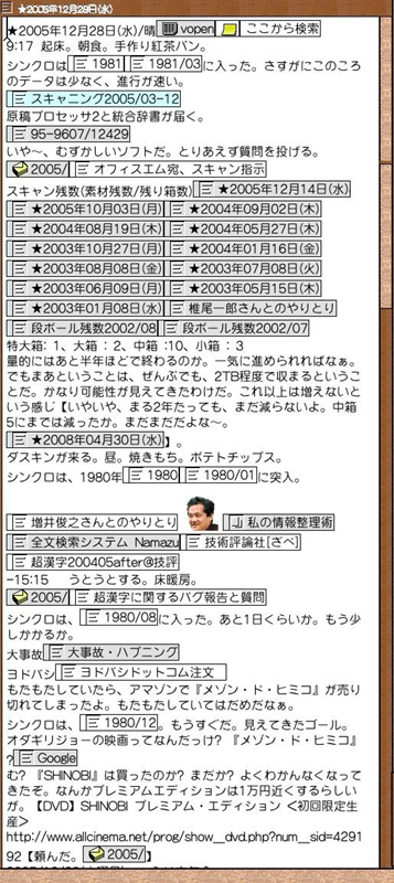 高林哲さんの『私の情報整理術:捨てる派の情報整理術』が出てきた日の日記