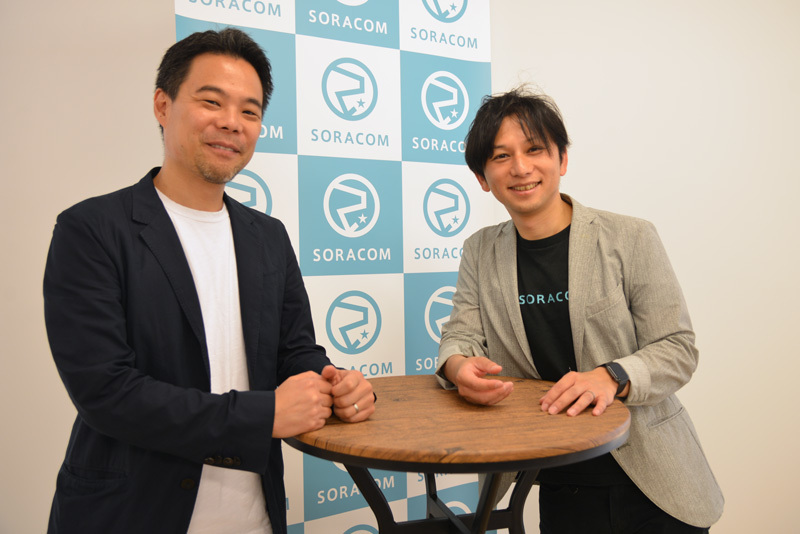 お話を伺った株式会社ソラコム CTO 安川健太氏（右）とSoracom Global, Inc. Americas CEO 川本雄人氏