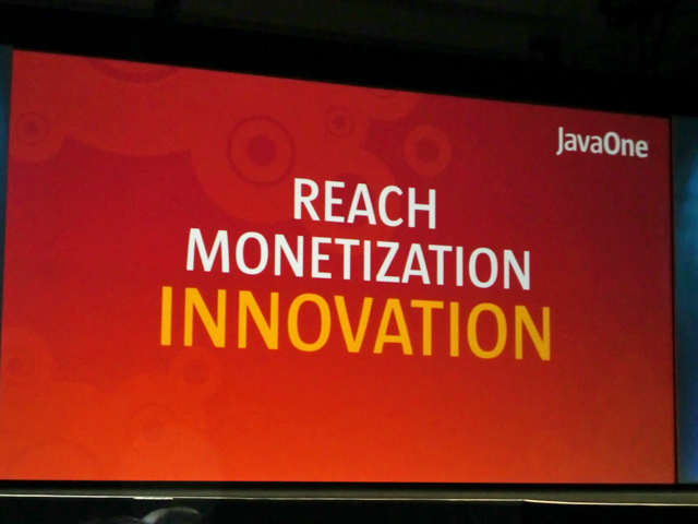 写真12　「REACH MONETIZATION INNOVATION」