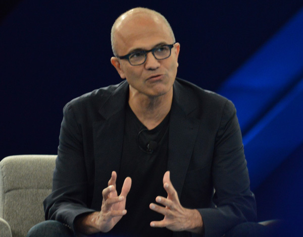 ここでお目にかかれるとは…Microsoft CEO、サティア・ナデラ氏