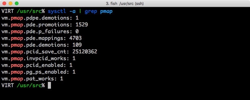 11.1-RELEASEにはvm.pmap.ptiというsysctl(8)値は導入されていない