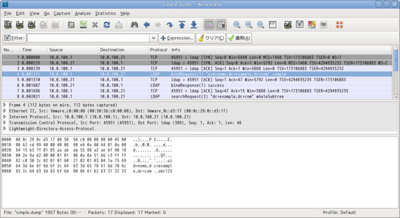 図1　Wiresharkでパケットをキャプチャした様子