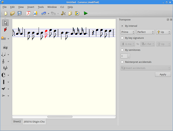 図6　Canorusの画面