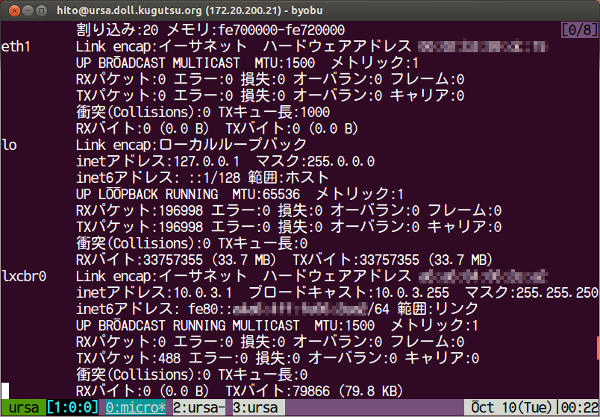 図8　バックグラウンドで実行したコマンド