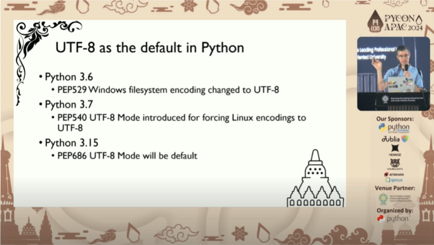 Pythonではバージョン3.15からUTF-8をデフォルトに採用する予定