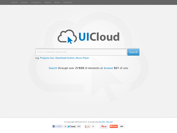 図3　ユーザーインターフェイス素材の検索サイト
