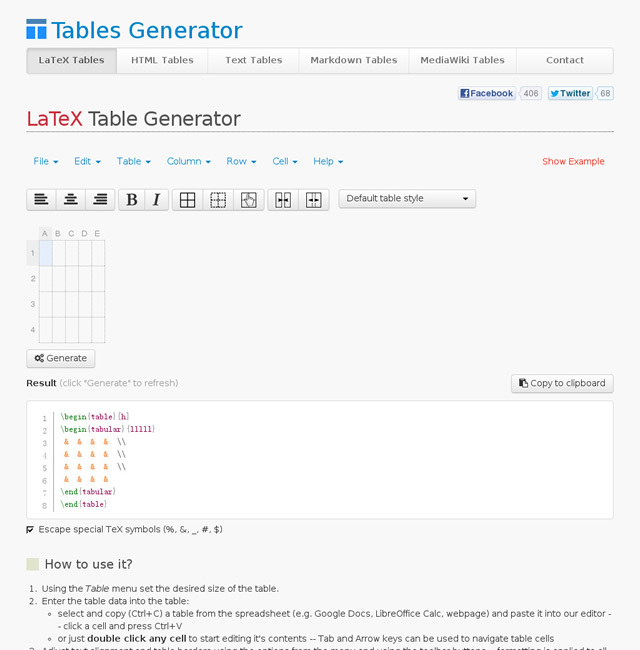 図6　表組みを作れるWebサービス