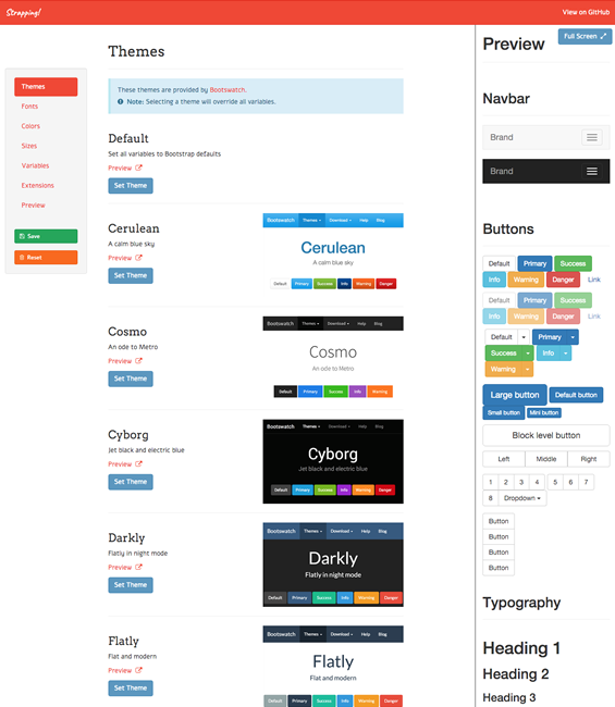 図6　Bootstrapのテーマを簡単に作れるサービス