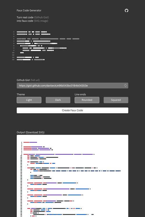 図6　フェイクのコード画像を作るサービス