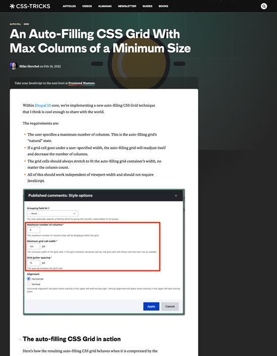 図2　CSSグリッドでレスポンシブなタイルレイアウトを作るテクニック