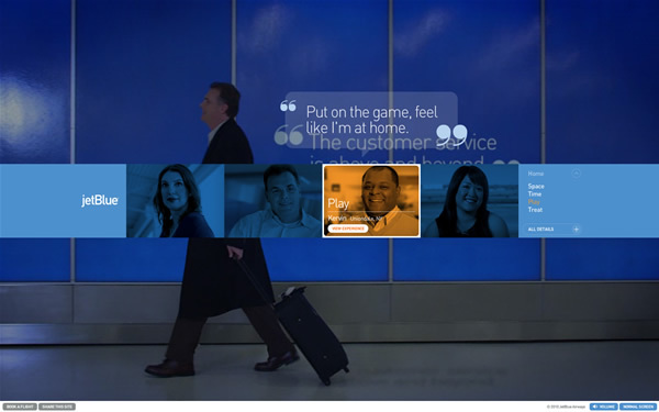 乗客の体験談でサービスを紹介する『Experience JetBlue』