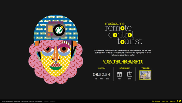図5　ビクトリア州政府観光局による『Melbourne Remote Control Tourist』