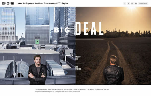 図6　デンマークの建築家Bjarke Ingelsをフィーチャーした、『Meet the Superstar Architect Transforming NYC's Skyline』