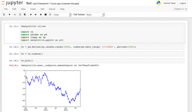 図2　アドホック分析例（Jupyter）