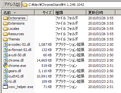 図5　Chromeの配置例