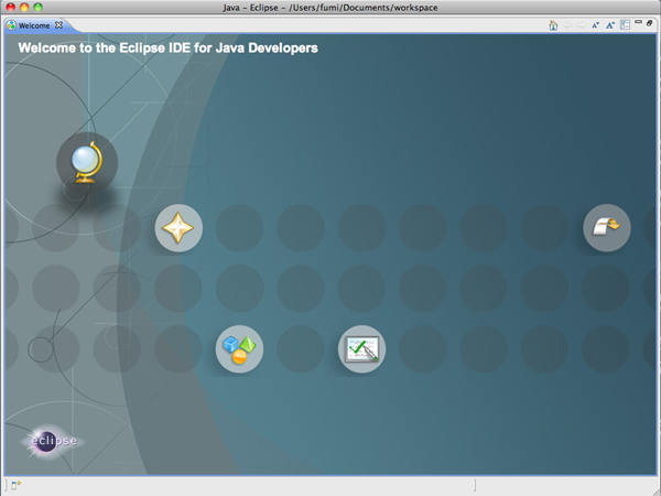 Eclipseの起動画面