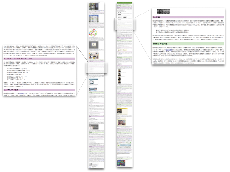 図8　Web記事のスクロール