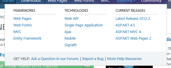 図　ASP.NETファミリー入りを果たしたSignalR