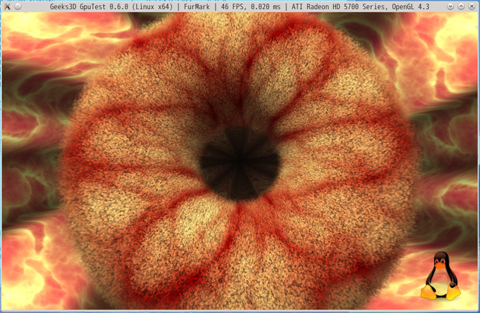 図4　GpuTestのfurmarkテスト