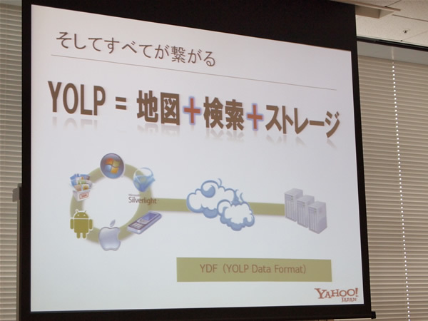 YOLP＝地図＋検索＋ストレージ