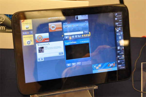 初期名称「WePad」として知られるWeTabも初のMeeGo搭載タブレットとして参考出品