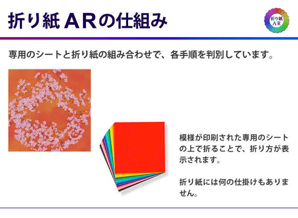 専用のシートを使用、折り紙は一般的なもの